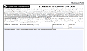 VA Form 21-4138